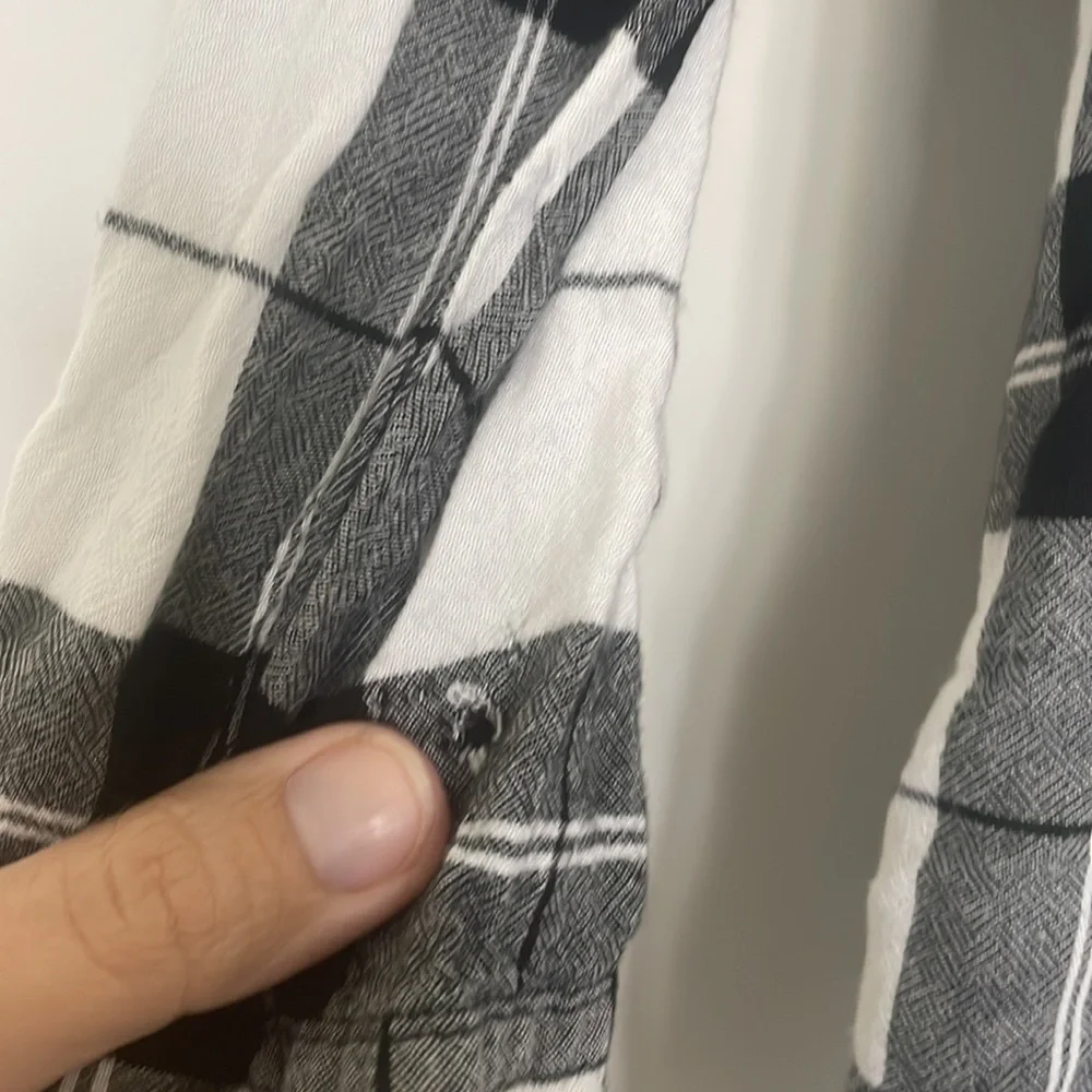 Justice black plaid